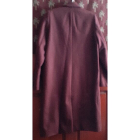 Everlane Coat Red The Italian Wool Cashmere Blend Overcoat Size Small - Picture 12 of 15